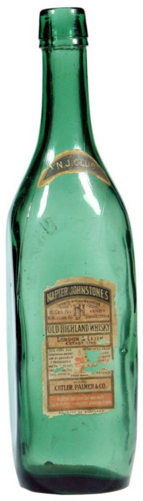 Napier Johnstone Extra Old Highland Whisky Bottle
