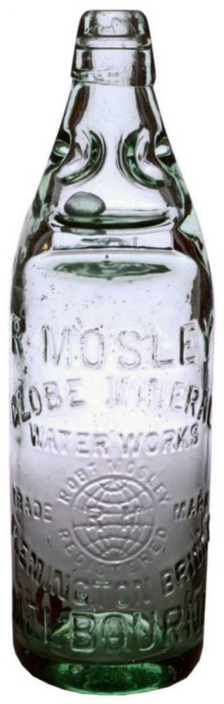 Mosley Globe Mineral Water Works Flemington Bridge Codd Bottle