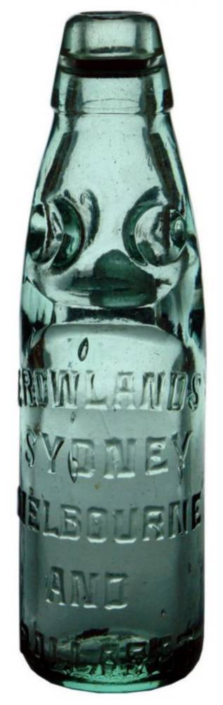 Rowlands Sydney Ballarat Melbourne Katoomba Codd Bottle
