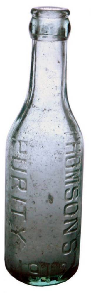 Thomsons Purity Crown Seal Soft Drink Bottle