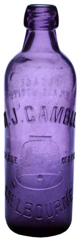 Gamble Bell Melbourne Amethyst Internal Thread Bottle