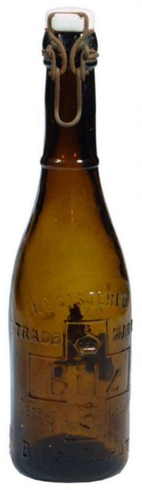Bilz Herbal Beer Lightning Stopper Bottle