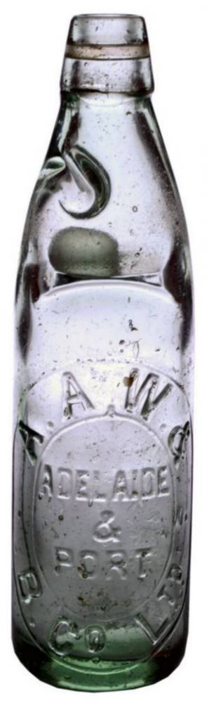 AAW Port Adelaide Empress Patent Marble Bottle