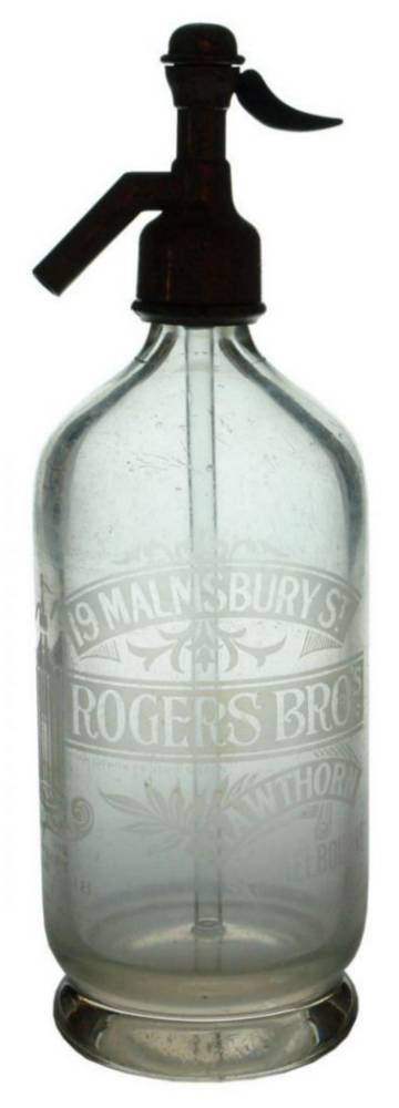 Rogers Bros Malmsbury Hawthorn Soda Syphon