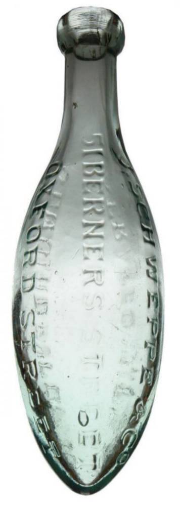 Schweppe Berners Margaret Street Aerated Waters Bottle