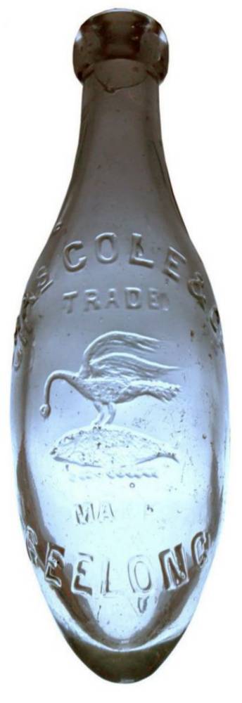 Chas Cole Heron Fish Geelong Torpedo Bottle