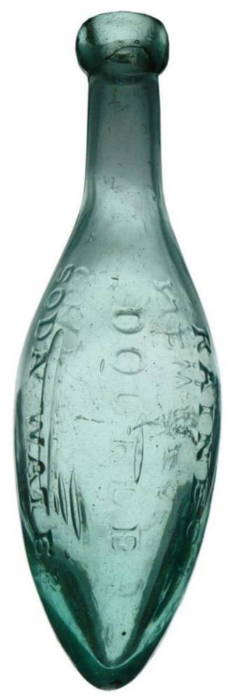 Raines' Double Soda Water Christchurch Torpedo Bottle