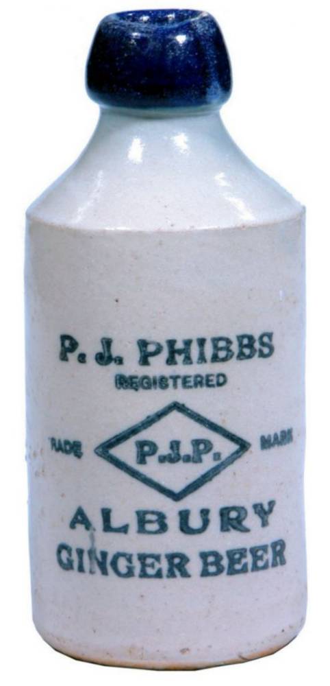 Phibbs Albury Blue Lip Ginger Beer Bottle