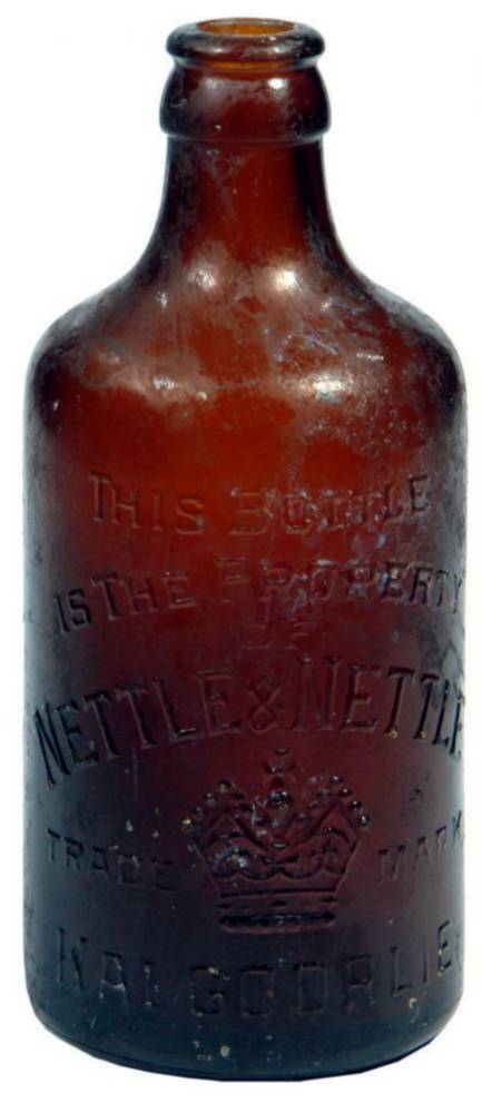 Nettle Kalgoorlie Crown Glass Ginger Beer Bottle