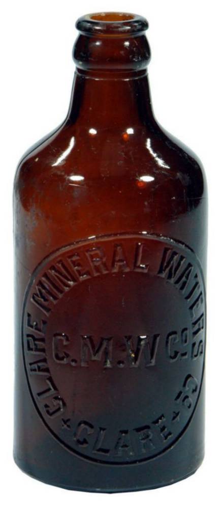 Clare Mineral Waters Glass Ginger Beer Bottle