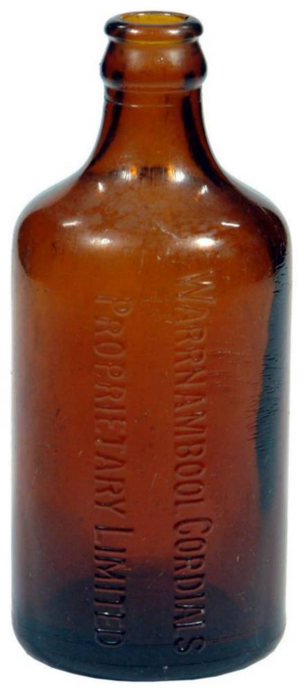 Warrnambool Cordials Ginger Beer Glass Bottle