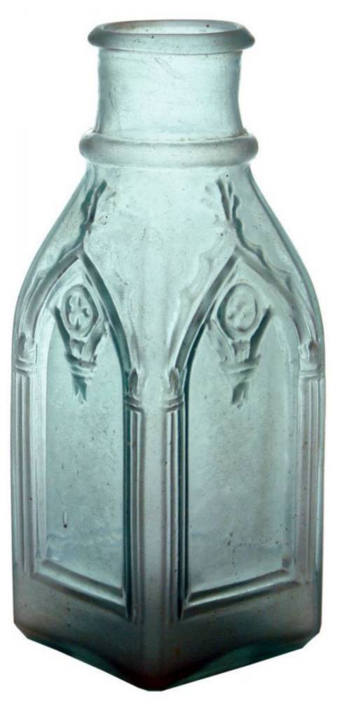 Willington Glassworks Gothic Cathedral Pontil Pickle Bottle