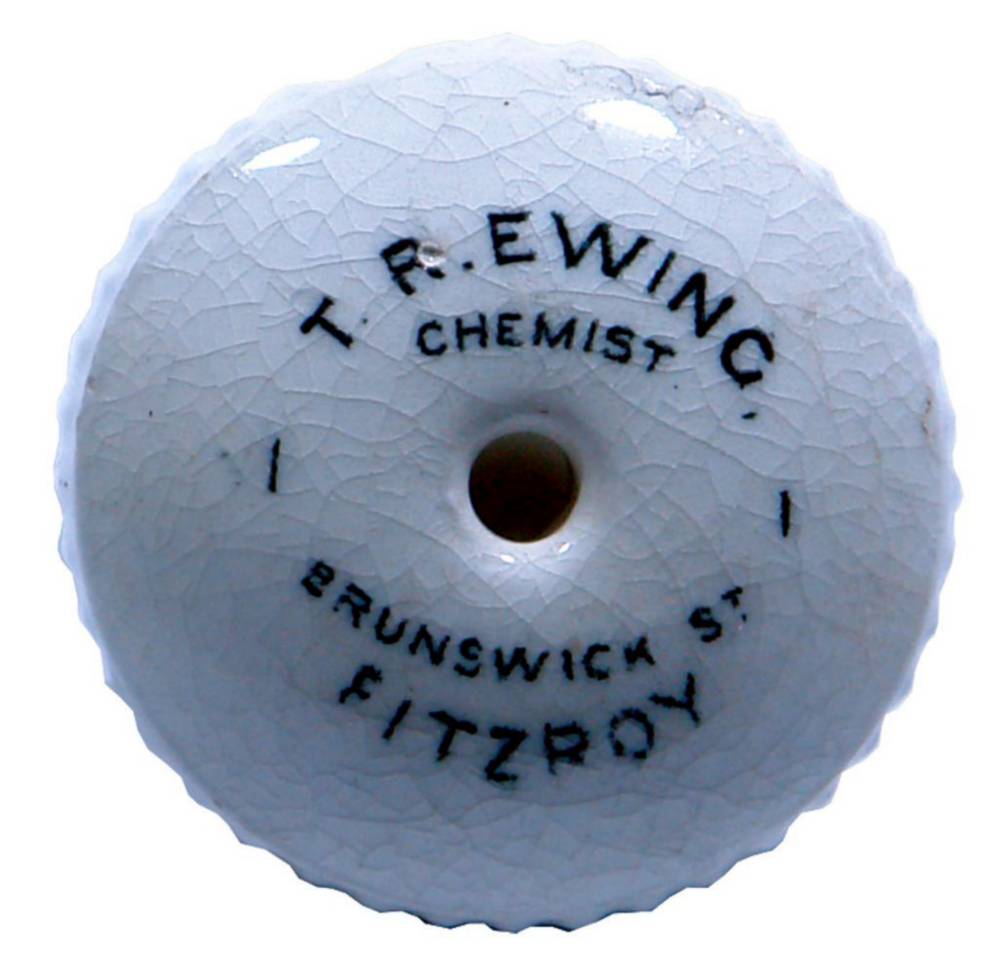 Ewing Chemist Brunswick Fitzroy Ceramic Feeder Top