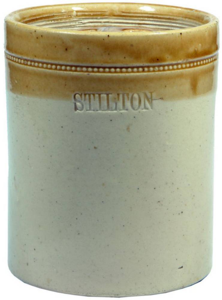 Impressed Bristol Glazed Stoneware Stilton Jar