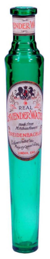 Breidenbach Lavender Water Labelled Green Bottle