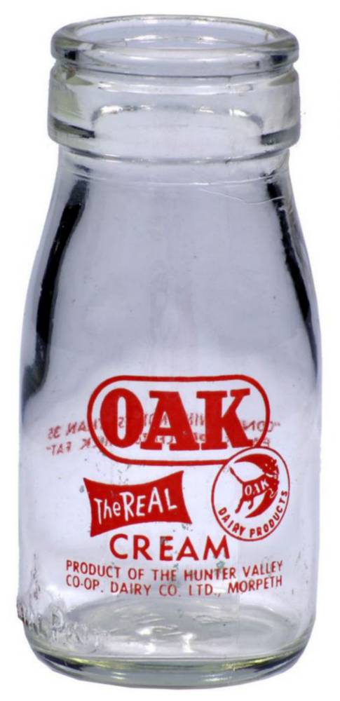 Oak Dairy Cow over Moon Morpeth Milk Bottle