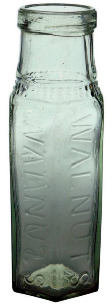 Walnuts Hexagonal Glass Pickle Bottle