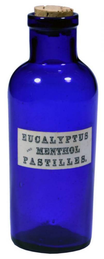 Eucalyptus Menthol Pastilles Cobalt Blue Bottle