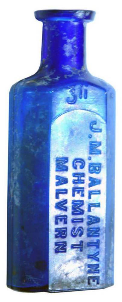 Ballantyne Chemist Malvern Cobalt Blue Bottle