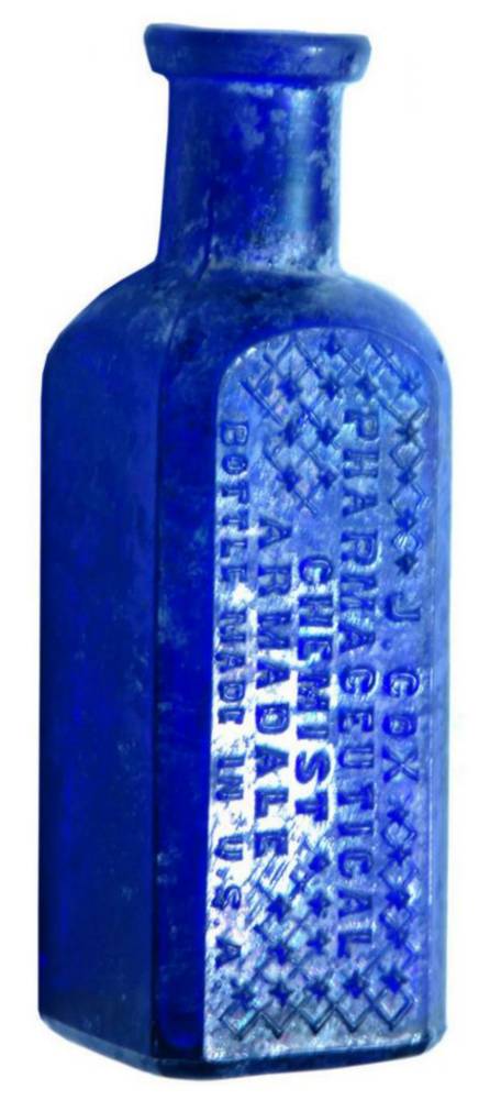 Cox Pharmaceutical Chemist Armadale Cobalt Bottle