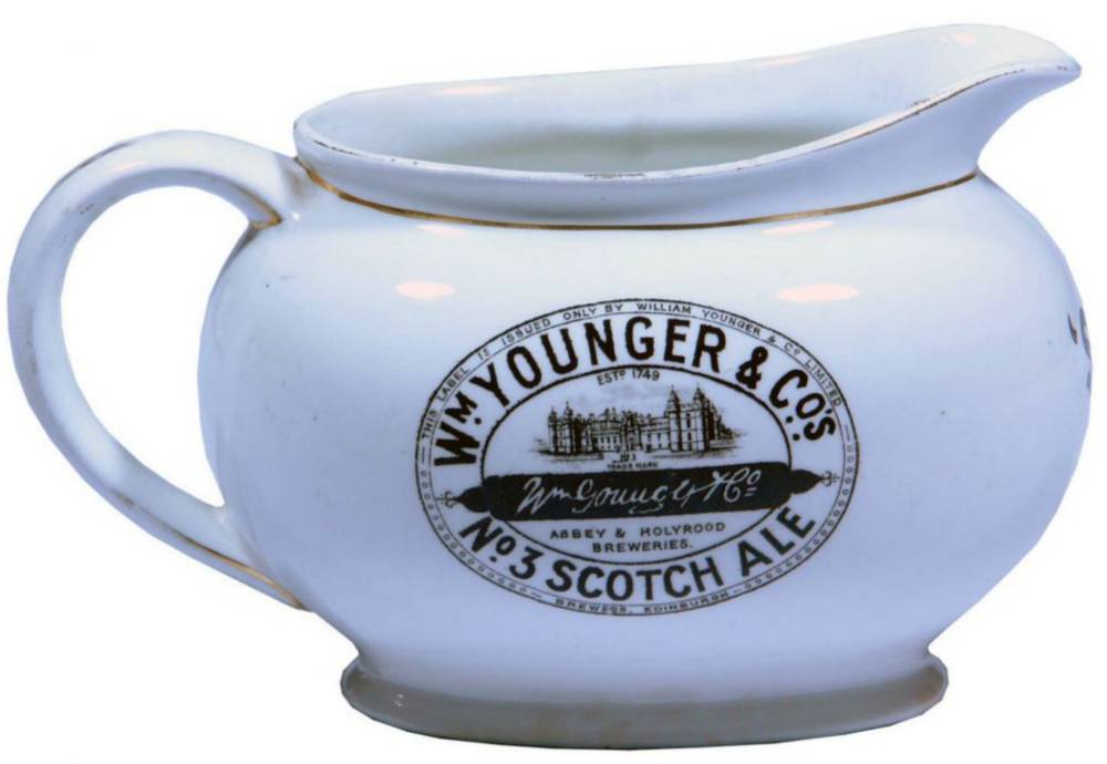 William Younger Abbey Holyrood Breweries Advertising Jug