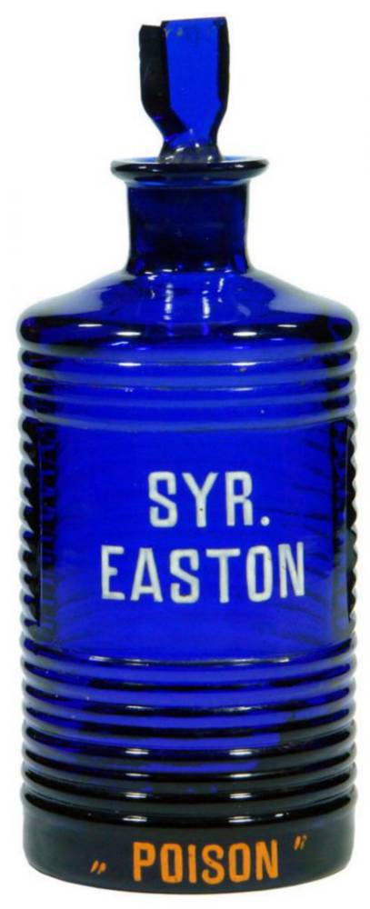 Syr Easton Poison Cobalt Blue Pharmacy Bottle