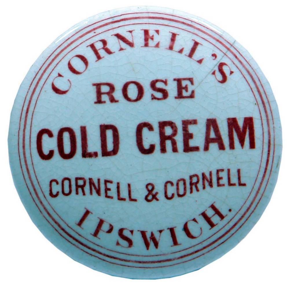 Cornell's Rose Cold Cream Ipswich Pot Lid
