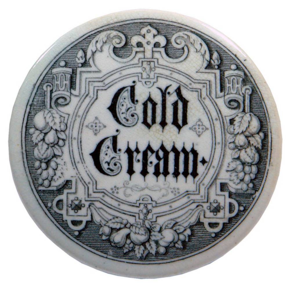 Cold Cream Gothic Style Pot Lid
