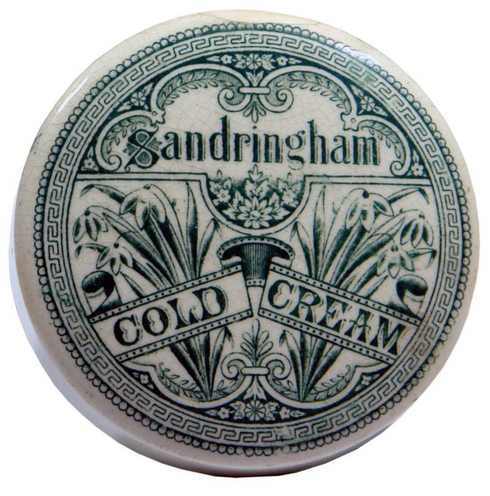 Sandringham Cold Cream Pot Lid