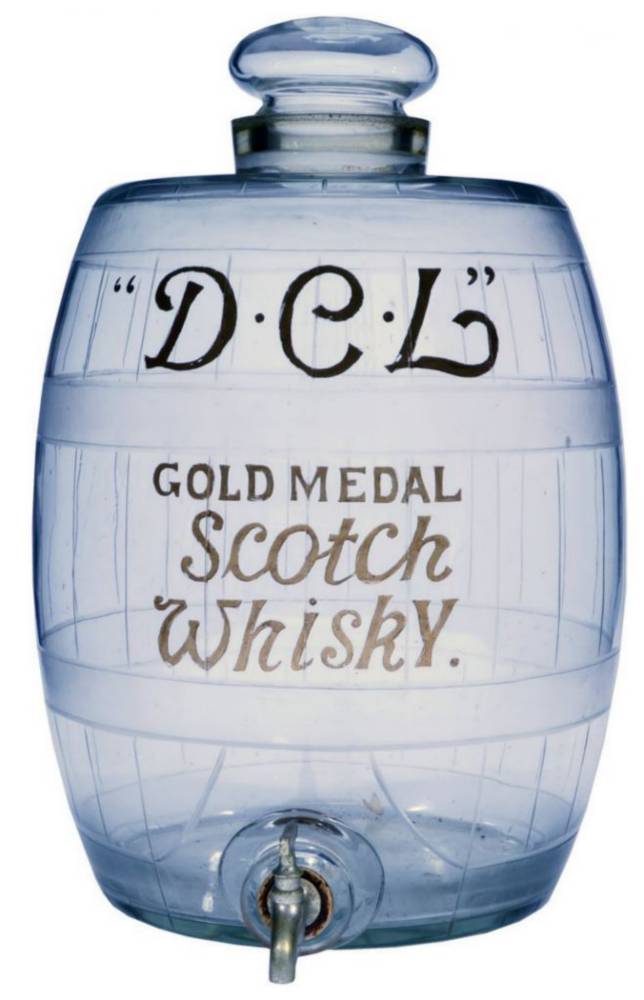 DCL Gold Medal Scotch Whisky Crystal Decanter