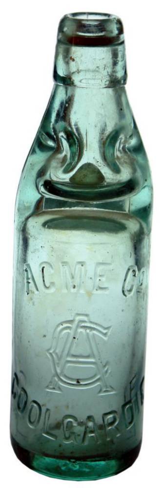 Acme Coolgardie Dobson Codd Marble Bottle