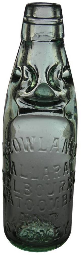 Rowlands Four Cities Codd Marbl Bottle