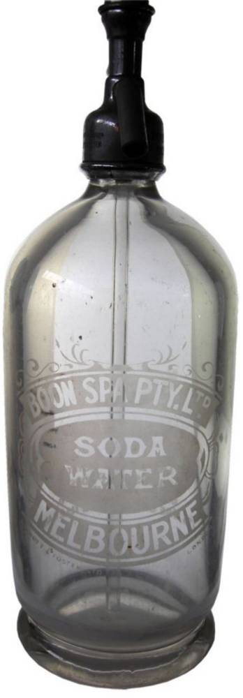 Boon Spa Melbourne Soda Syphon Bottle