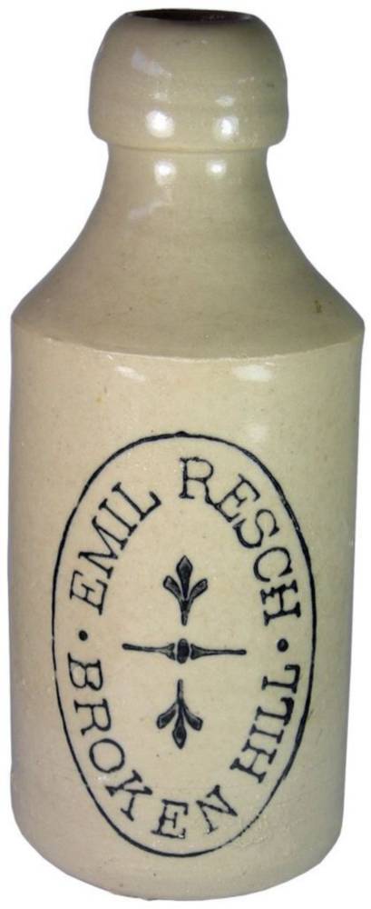 Emil Resch Broken Hill Ginger Beer Bottle