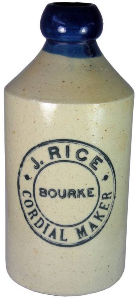 Rice Bourke Cordial Maker Blue Top Bottle