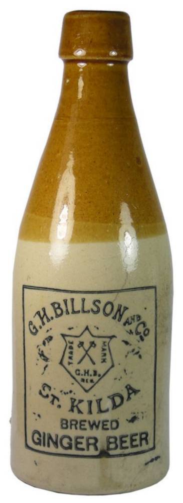 Billson St Kilda Hatchets Ginger Beer Bottle