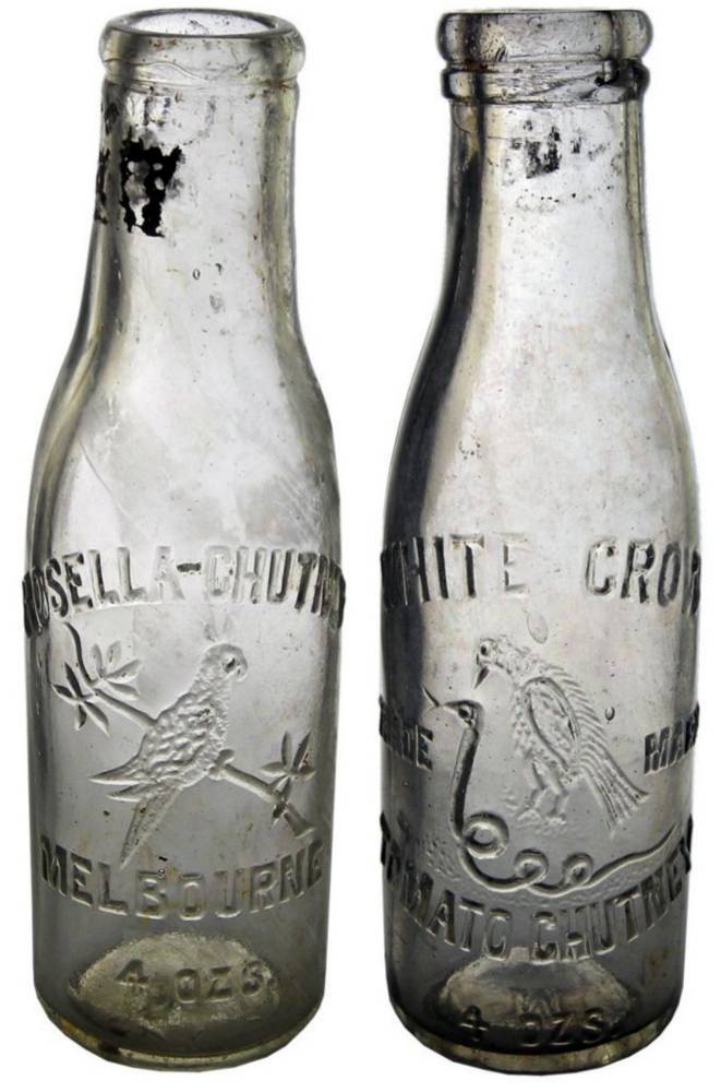 Sample Rosella White Crow Chutney Bottles