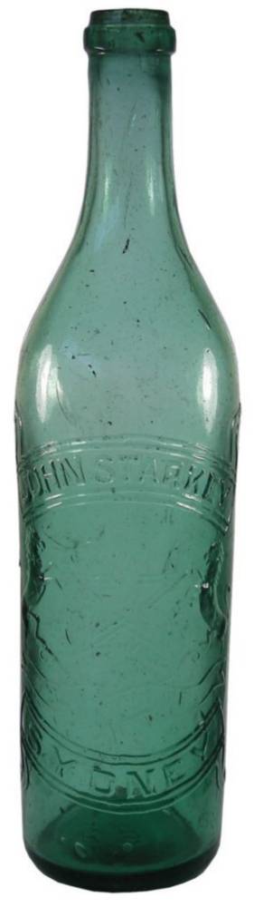 John Starkey Limited Sydney Star Key Cordial Bottle