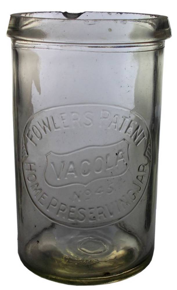 Fowlers Patent Vacola Home Preserving Jar