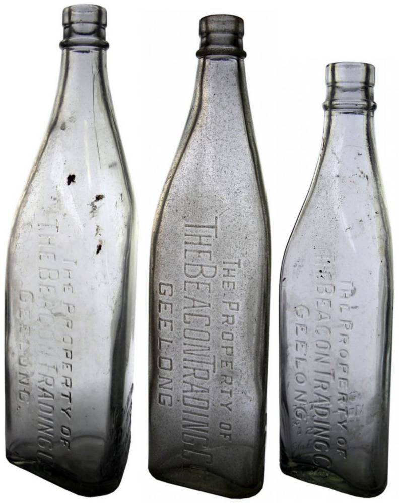 Beacon Trading Geelong Kerosene Phenyle Triangle Bottles