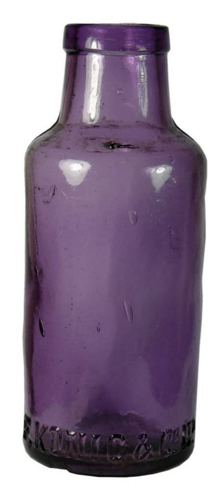 Konig Purple Glass pickle Bottle