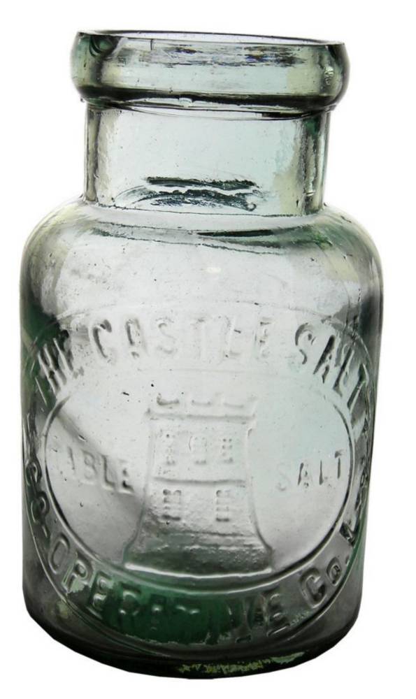 Castle Table Salt South Australian Glass Jar