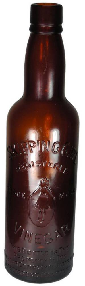 Skipping Girl Vinegar Melbourne Amber Glass Bottle