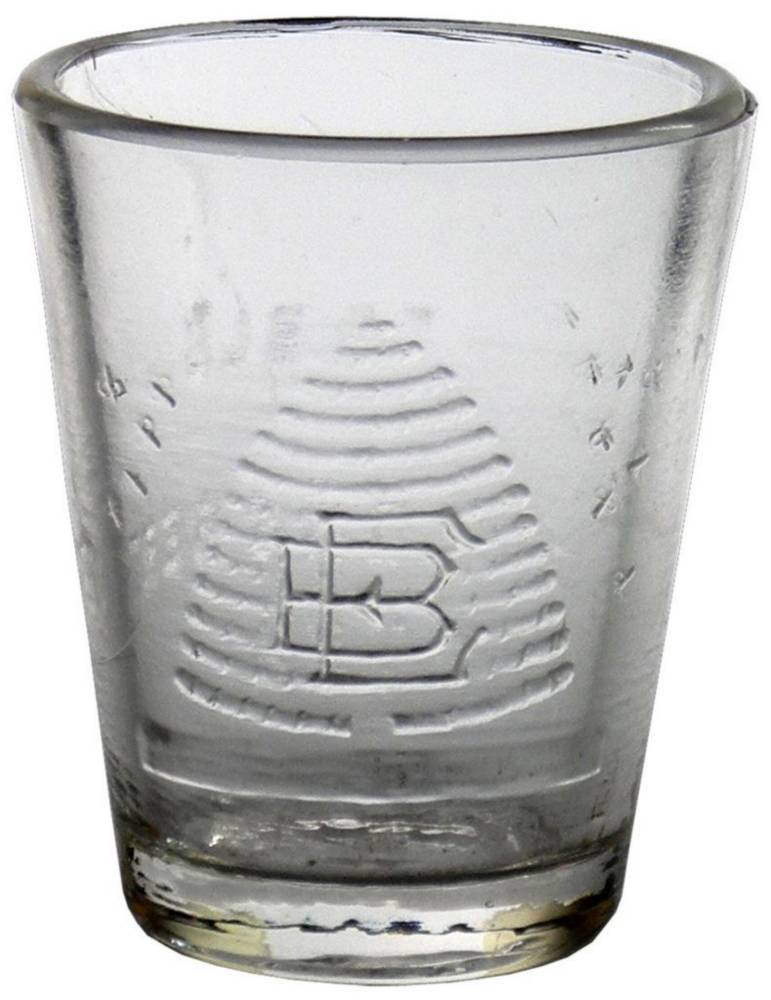 Beehive Elliott Bros Sydney Brisbane Glass Dose Cup
