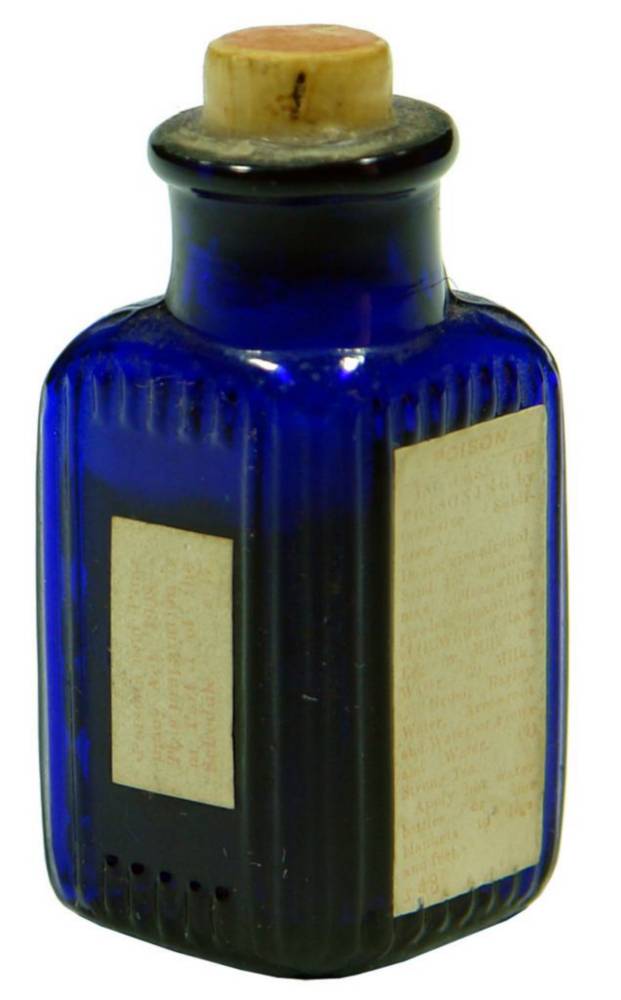 Burroughs Wellcome Cobalt Blue Medicine Bottle