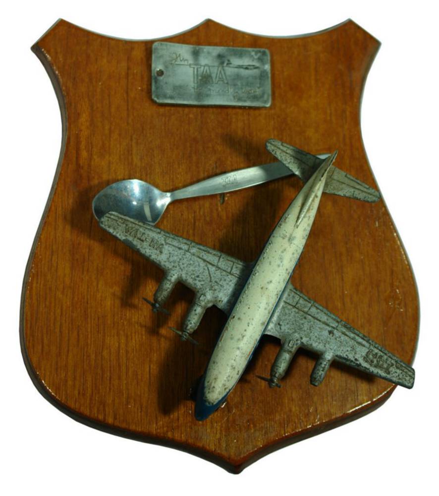 Wooden Shield TAA Plane Spoon Plaque