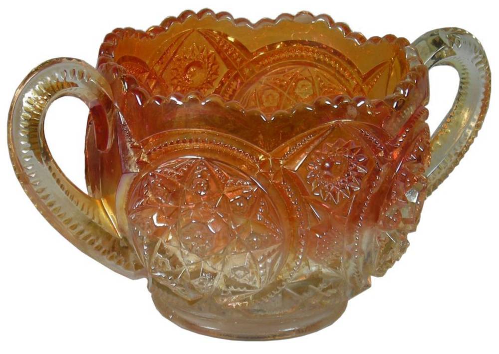 Multicoloured Carnival Glass Loving Cup