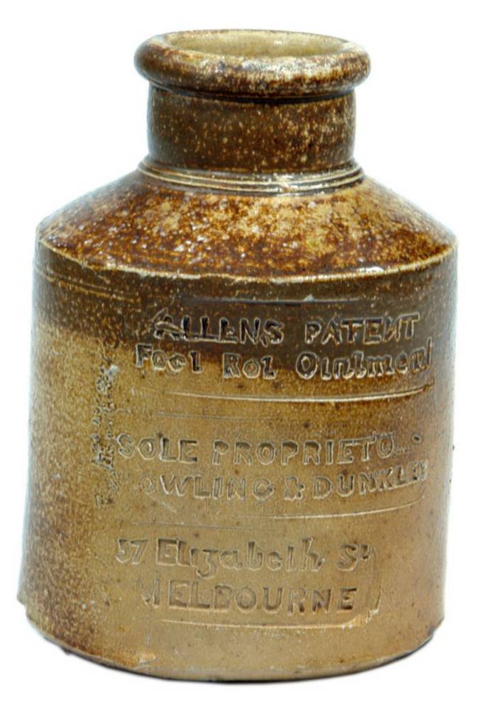 Allen's patent Foot Rot Ointment Mowling Dunkley Melbourne