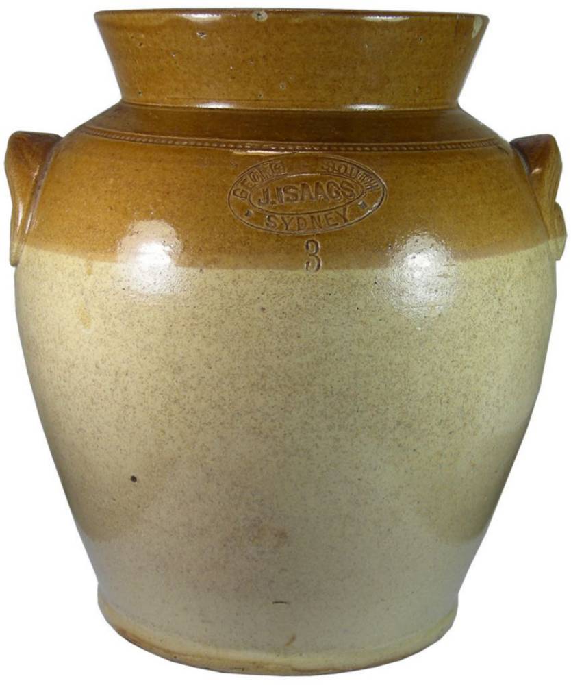 Isaacs George Street Sydney Stoneware Jar