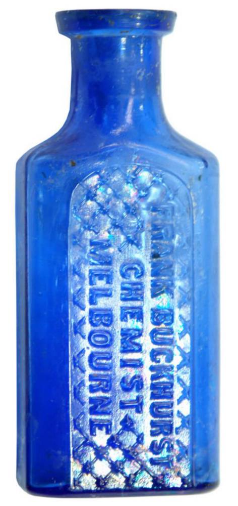 Frank Buckhurst Chemist Melbourne Cobalt Poison Bottle